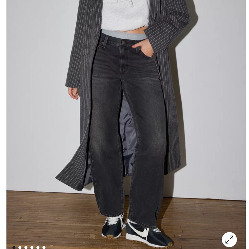 Levi black baggy dad Denim Jeans